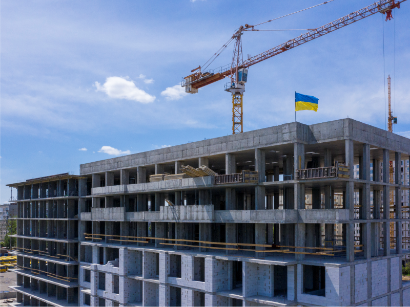  Будівельники на 100% виконали цегляну кладку з 2 по 6 поверхи включно